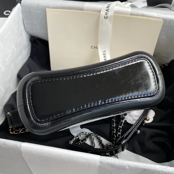 Chanel Gabrielle Mini 20 Hobo Bag In White Mix Black product view 5
