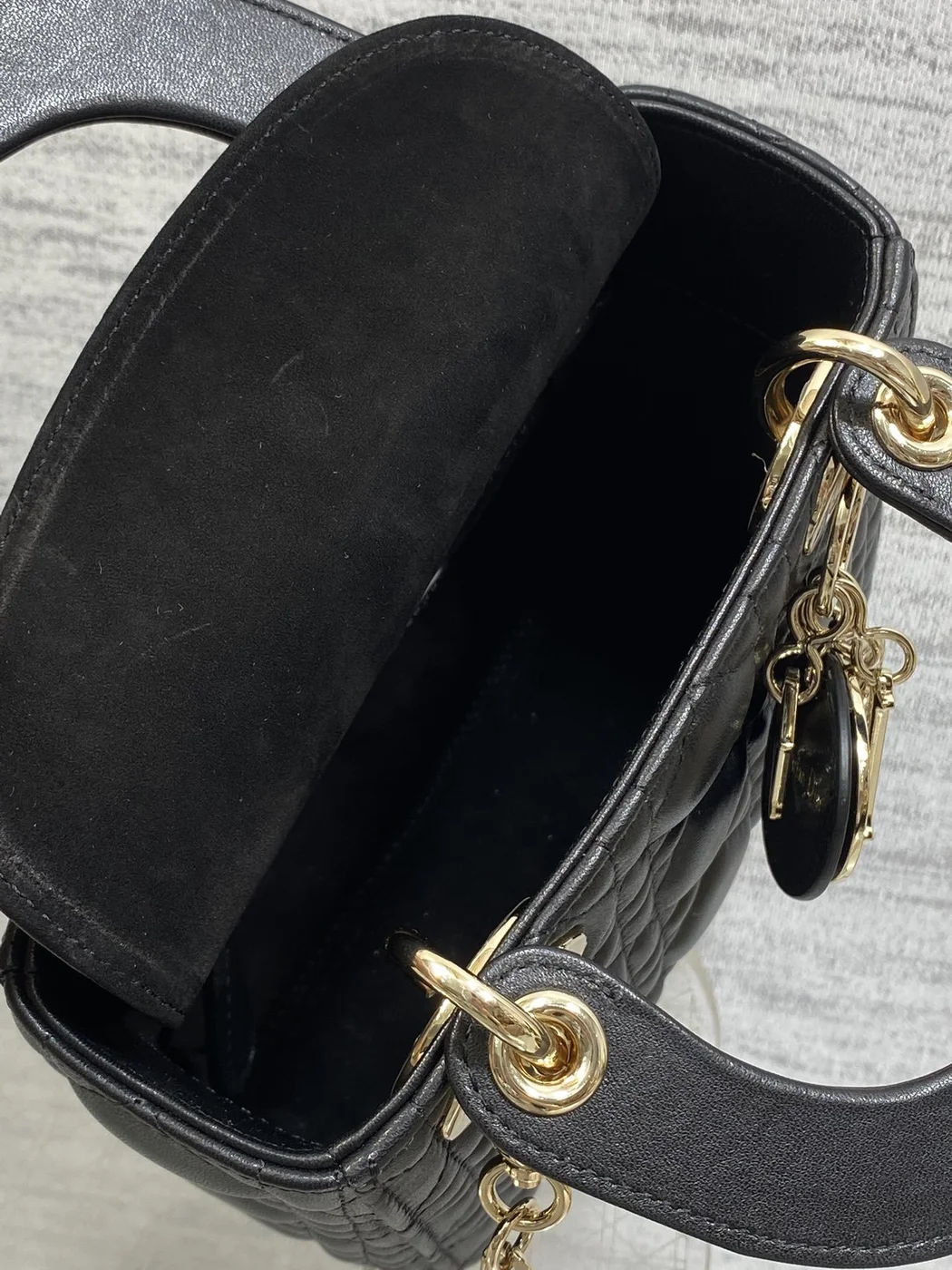 Dior Mini Lady Dior bag in Black product view 5