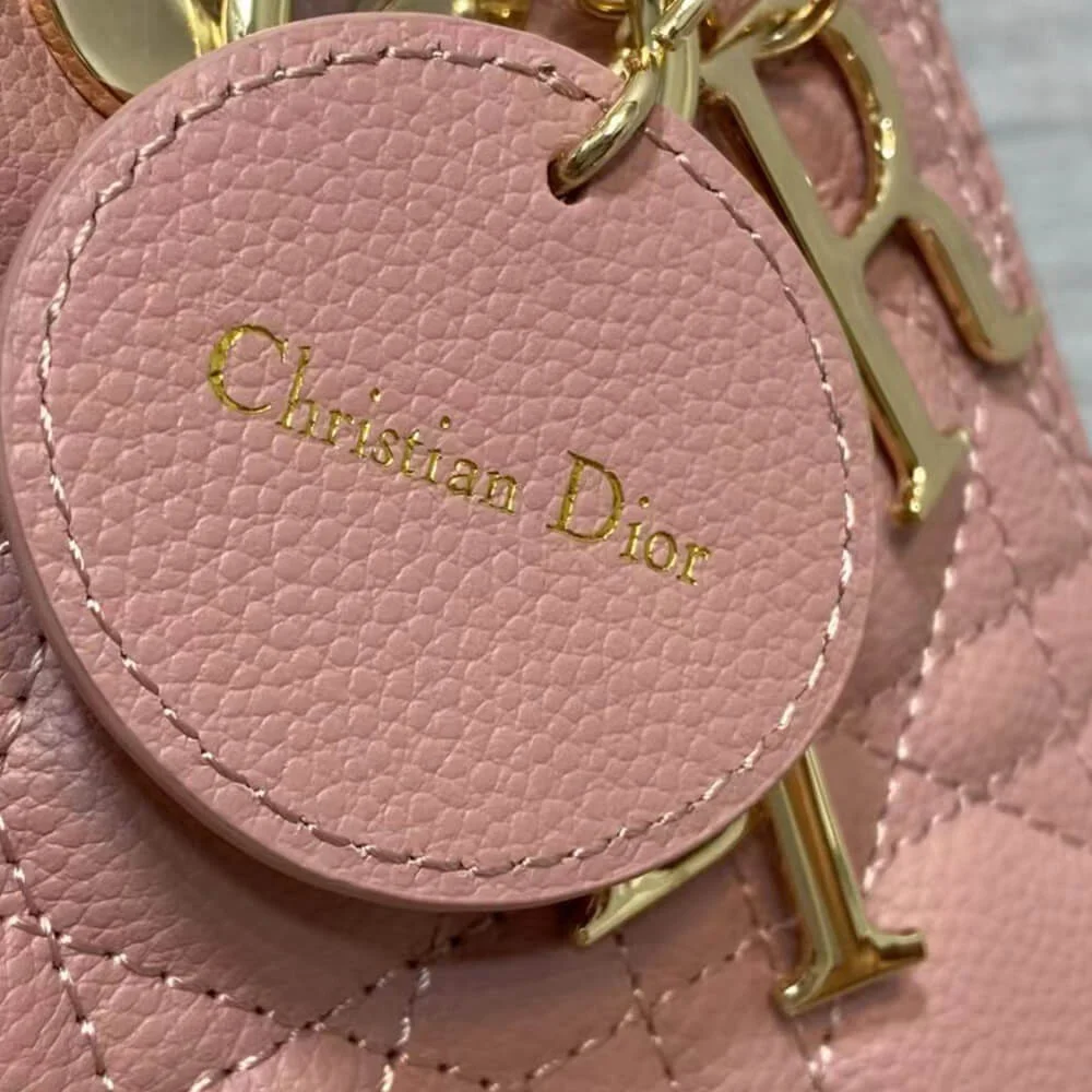 Dior Medium Lady Dior Bag — Dusty Pink product view 4