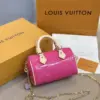 Louis Vuitton Nano Speedy Pink Shiny Leather Handbags 16x10x7,5 cm product view 7