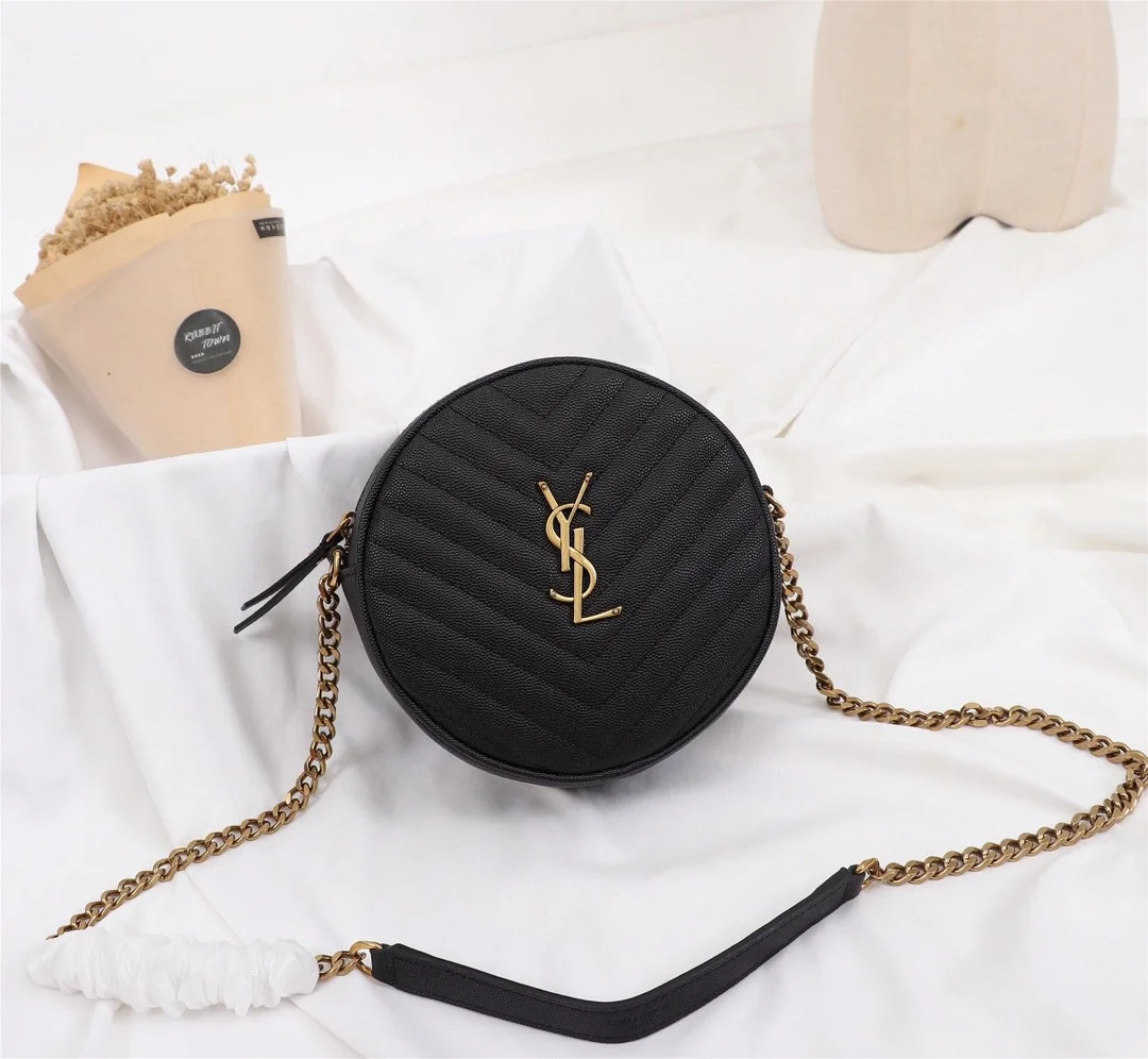 Saint Laurent Round Quilted Bag — Color to Confirm product view 2