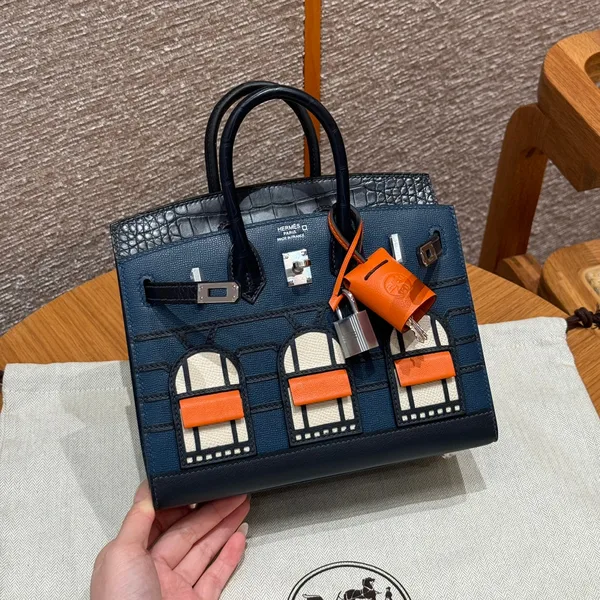 Hermès Birkin Faubourg Touch 20 In Navy Blue With Silver Hardware Bag product photo