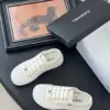 Chanel Women White Canvas Lace-Up Sneakers product view 6