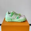 Louis Vuitton Men Light Green Leather Sneakers product view 6