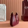Gucci Jackie Notte Mini Bag 19 In Red Wine Cracked Lacquer Calfskin Gold Hardware product view 4