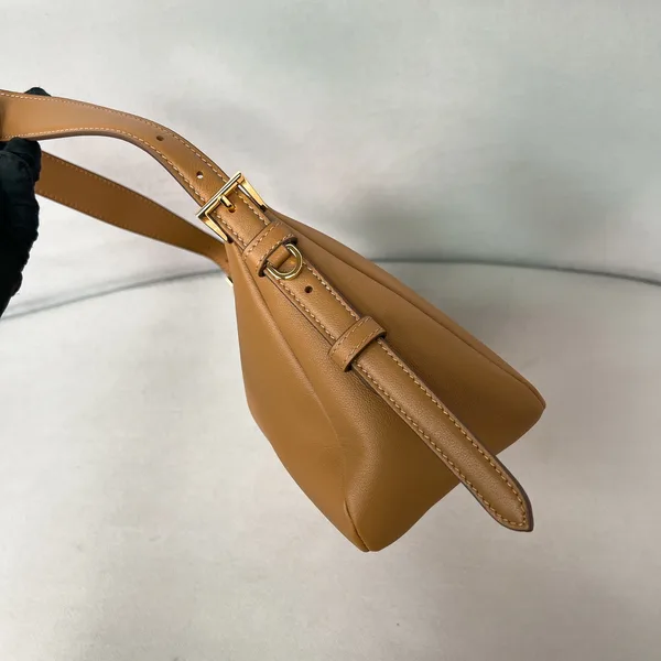 Prada Medium Aimée Shoulder Bag | Brown product view 6