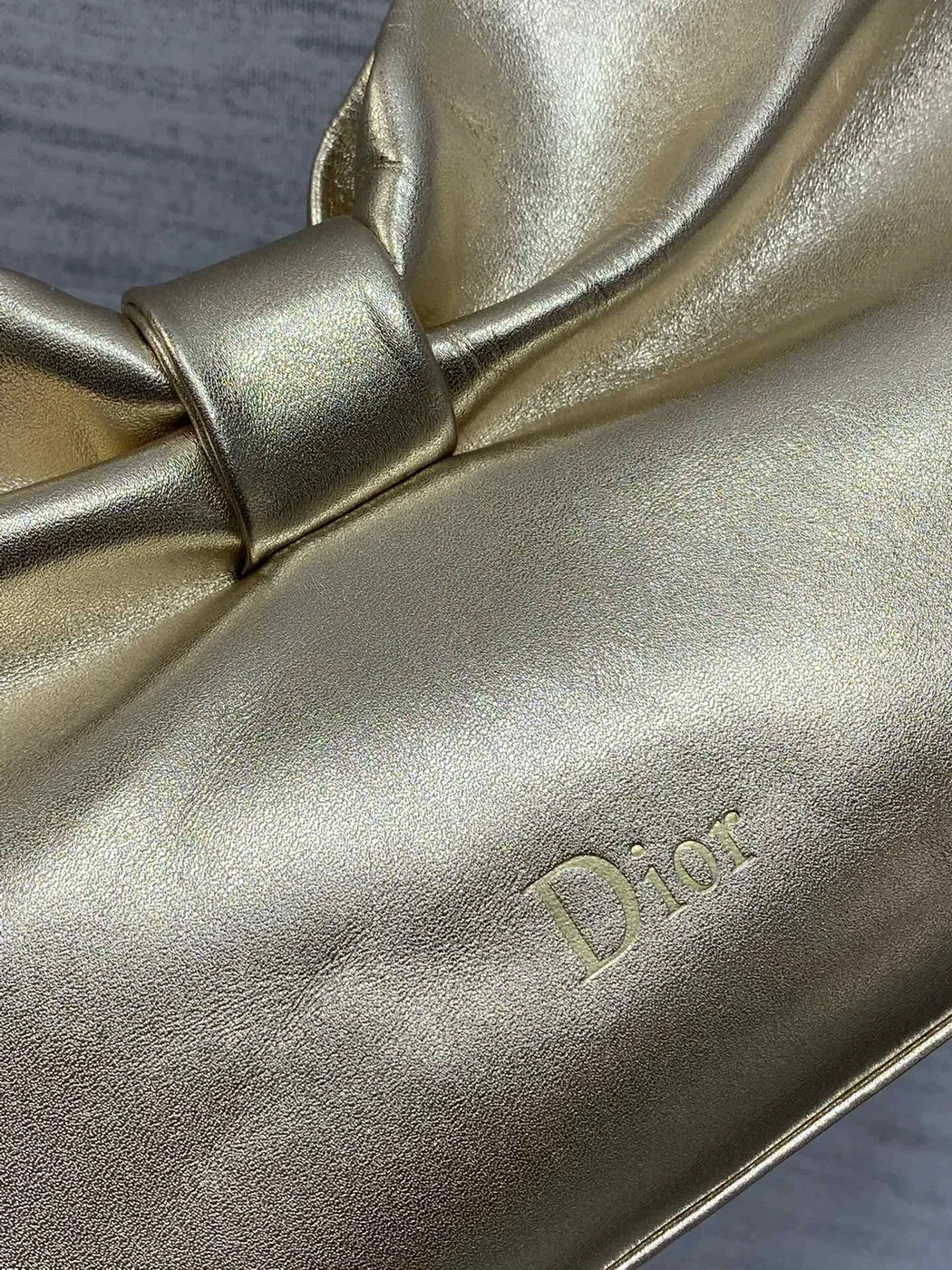 Dior Bow Bag Gold Lambskin product view 3