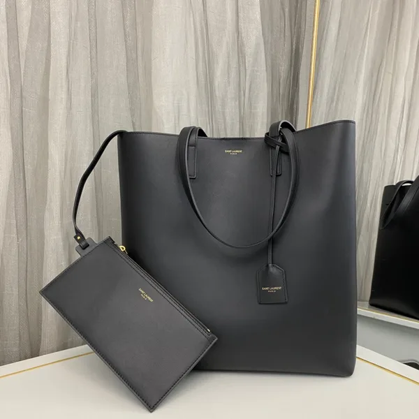 Saint Laurent Upright Tote Bag Black product view 3
