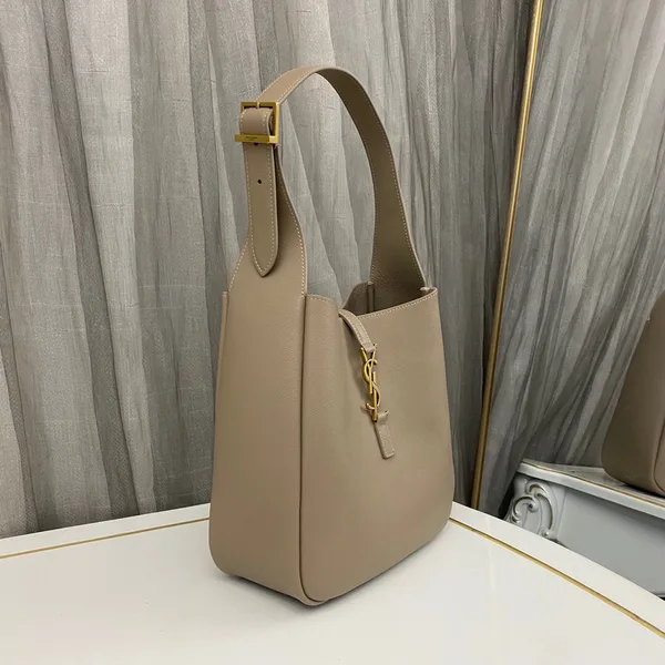 Saint Laurent Le 5 à 7 Supple Hobo Bag Beige Color product view 4