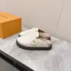 Louis Vuitton Women Beige Wool Mules product view 5