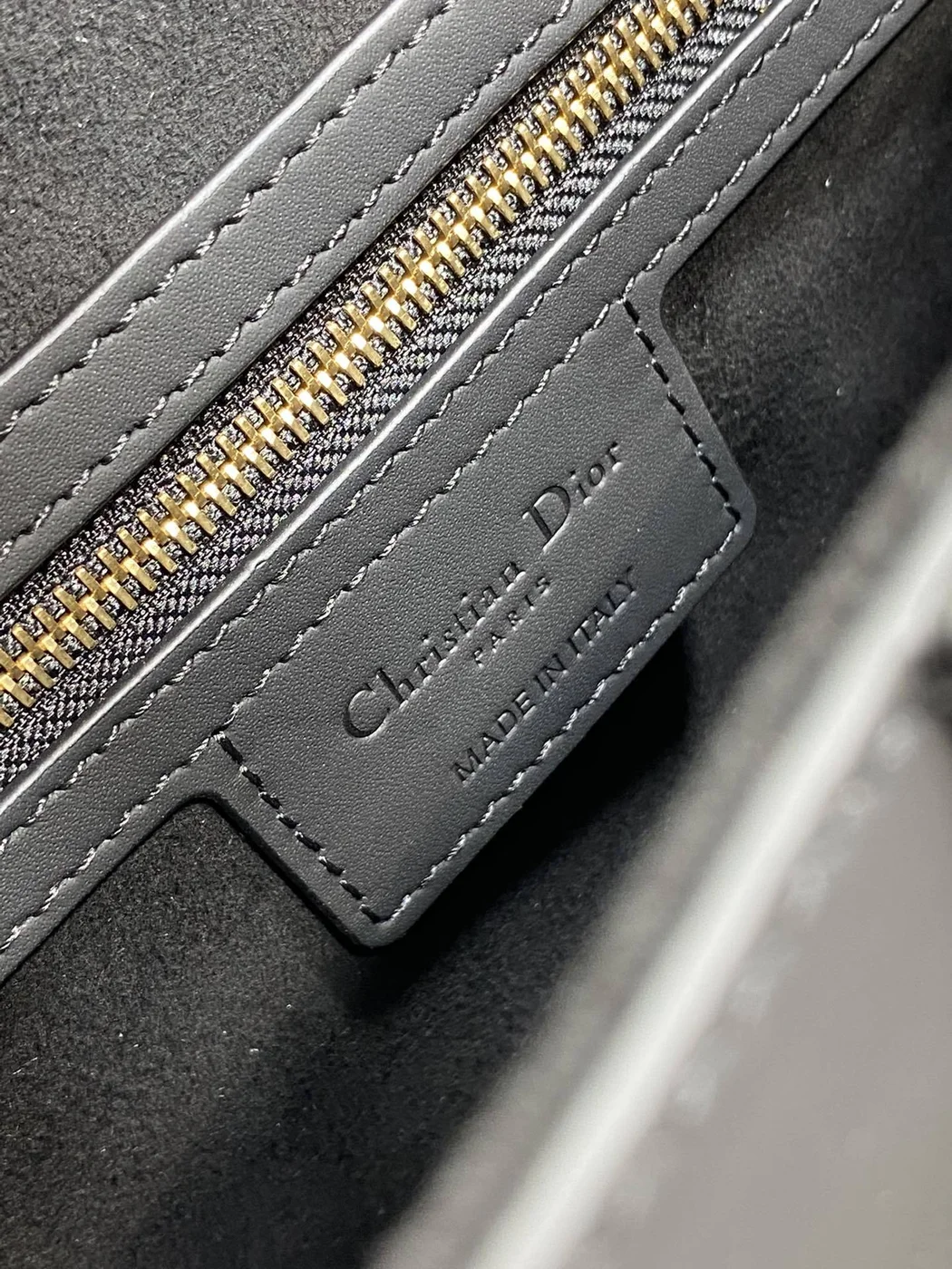 Dior Saddle Bag in Black with Black Hardware product view 7