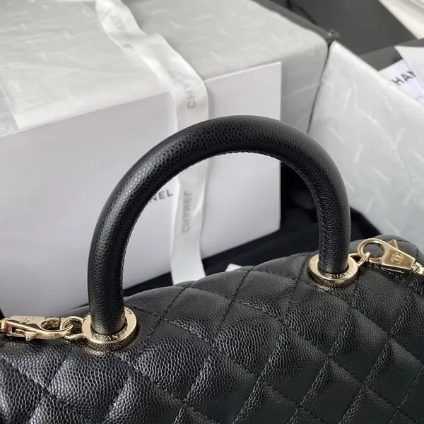 Chanel Coco Small Black with Gold Hardware Bag product view 4