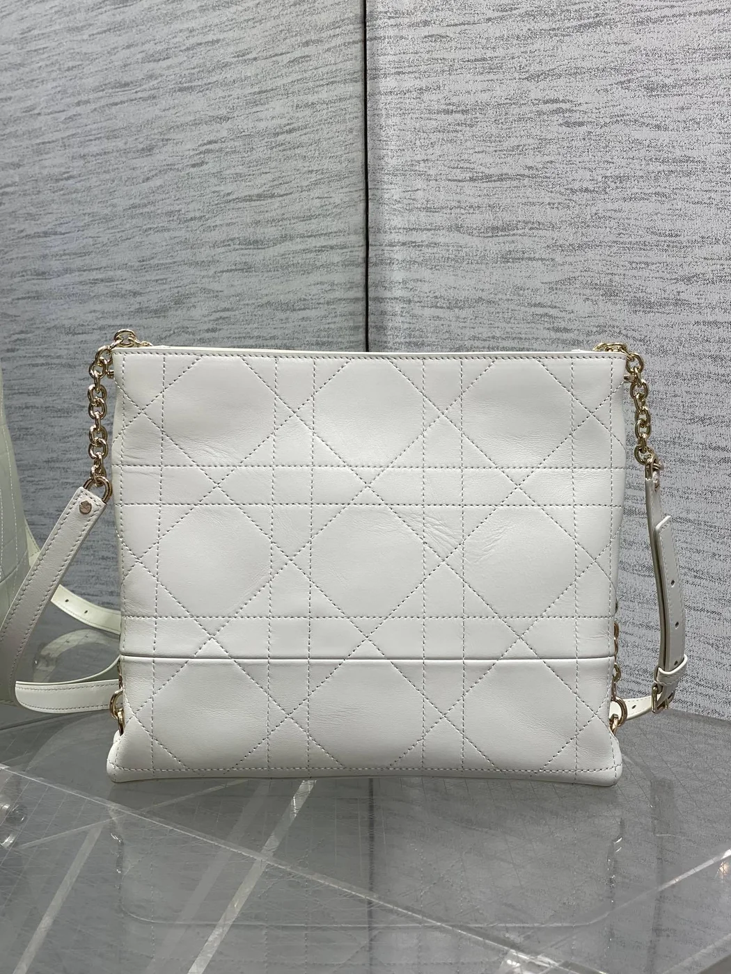 Dior Trianon Bag in White Gold Hardware product view 2