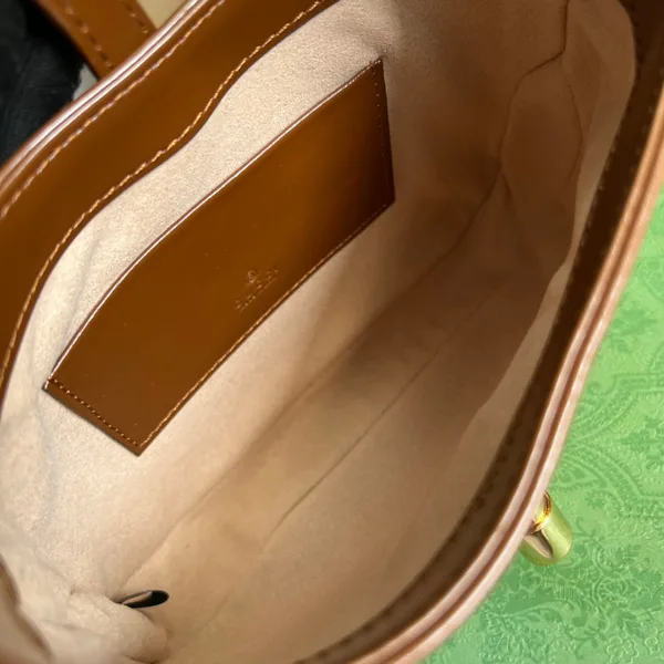 Gucci Jackie Mini 19 Shoulder Bag In Cinnamon Brown Calfskin product view 6