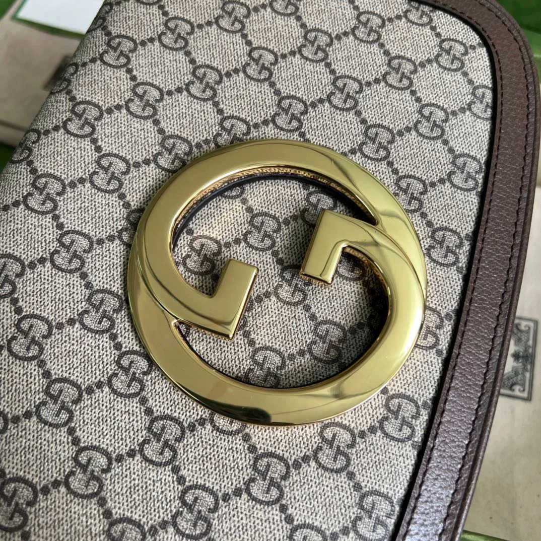 Gucci Blondie Branded Women’s Handbag with Ophidia Pattern 28x16x4cm product view 2
