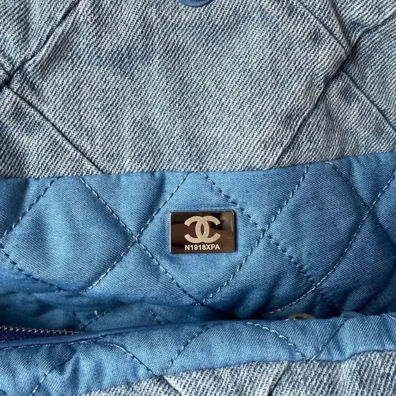 Chanel 22 Small Denim Hobo Bag product view 3