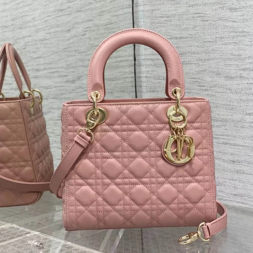 Dior Medium Lady Dior Bag — Dusty Pink product view 1
