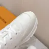 Louis Vuitton Women White Leather Sneakers — Monogram Side Panels product view 2