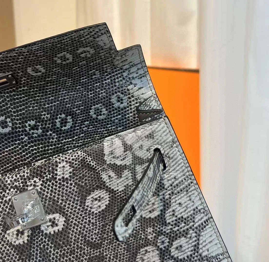 Hermès Kelly 25 Lizard Leather Bag product view 6
