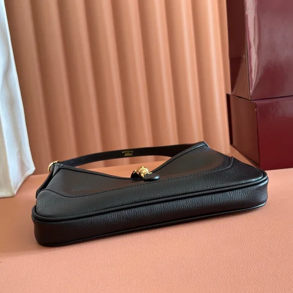 Gucci 26S Jackie Slim Shoulder Bag 27 In Black Calfskin product view 3
