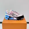 Louis Vuitton Men Blue Pink Black Leather Sneakers product view 6