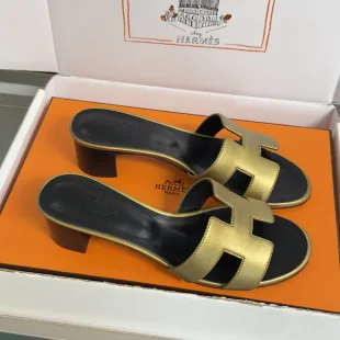 Hermès Oran Heels- Gold product photo