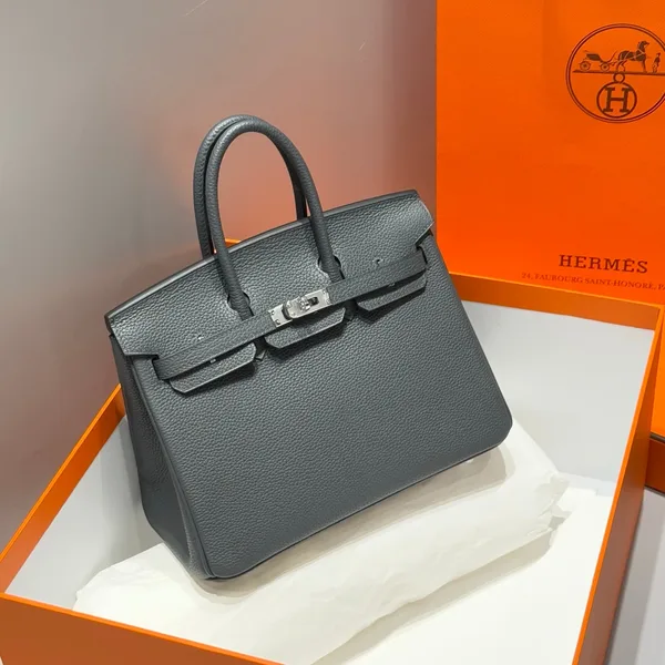 Hermès Birkin 25 In Charcoal Gray Silver Hardware Bag product photo