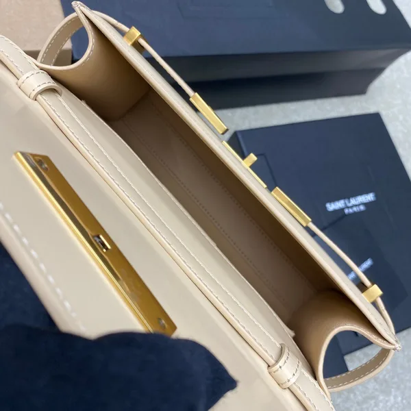 Saint Laurent Manhattan Shoulder Bag Beige product view 2