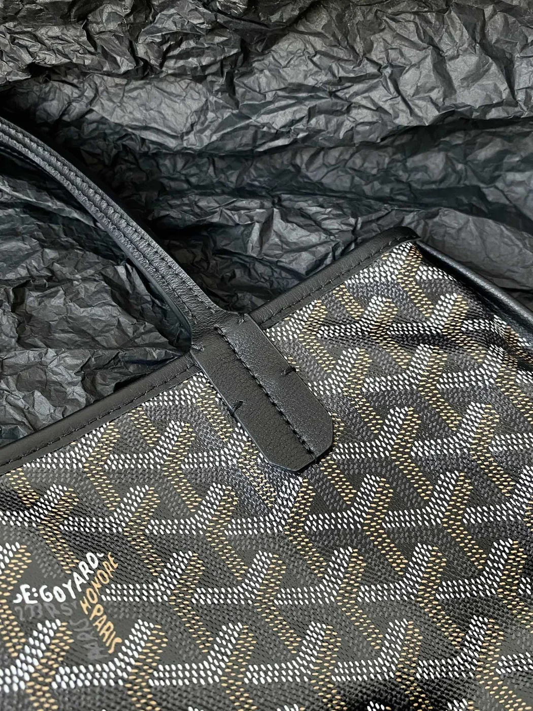 Goyard Goyardine Reversible Mini Anjou Black 1661918 Bag product view 4