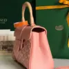 Goyard Saigon Handbag Pink Women’s Wooden Handle 20x15cm product view 5