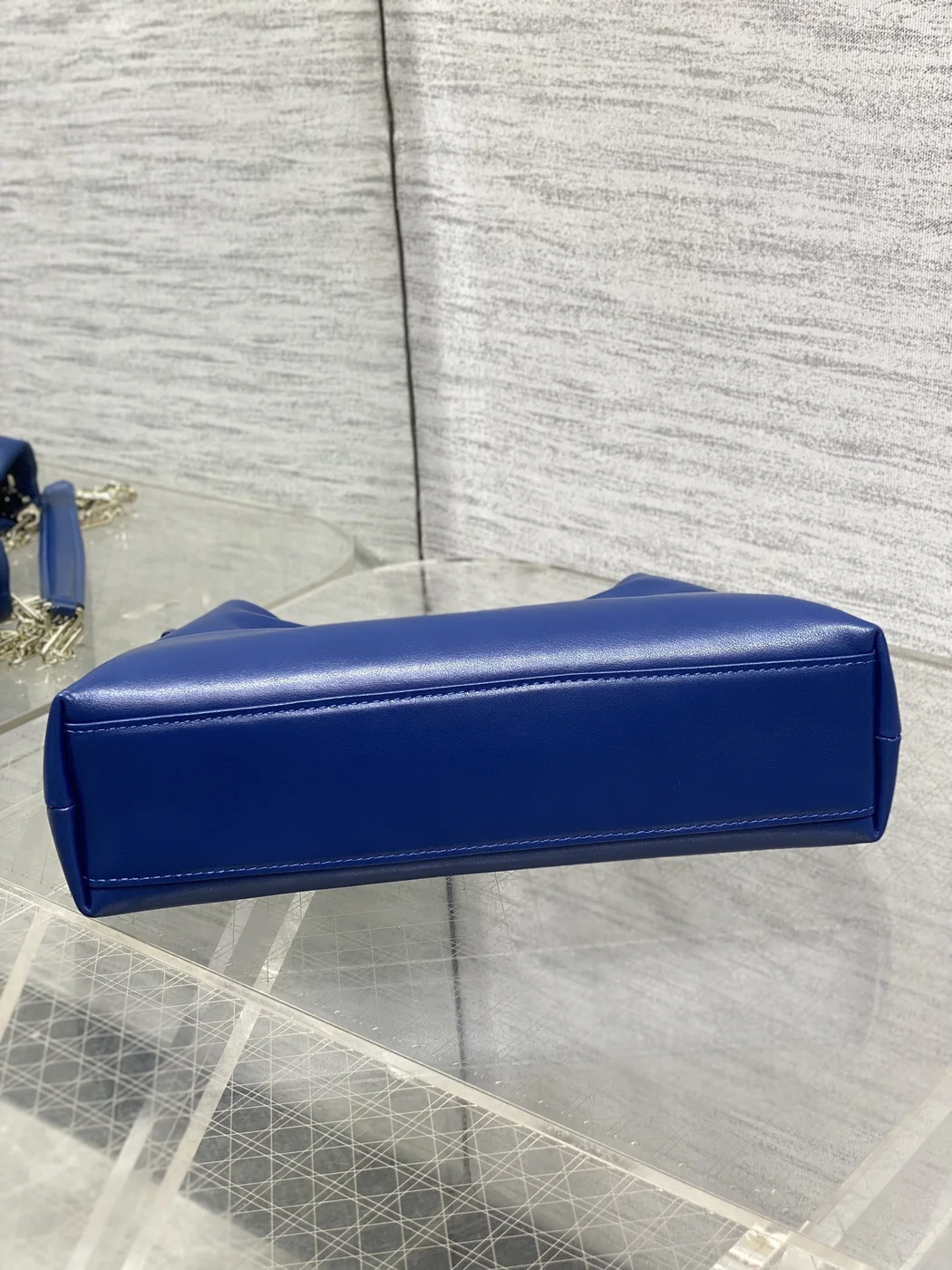 Dior Bow Bag Navy Lambskin product view 6