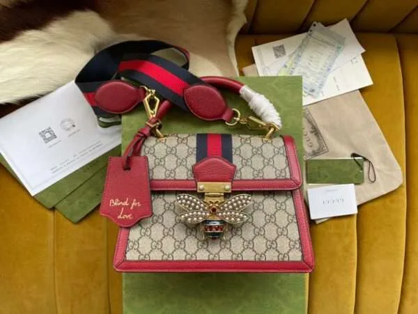 Gucci Queen Margarnet Bag Monogram Pattern 25.5×17.5 cm product photo