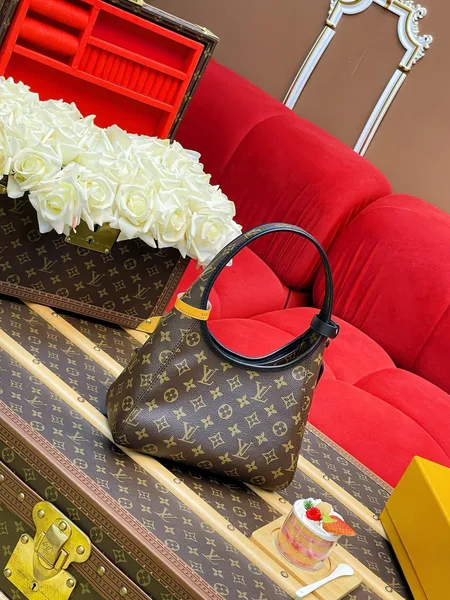 Louis Vuitton The Drop PM Handbag in Monogram Coated Canvas product view 4