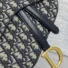 Dior Saddle Bag Blue Oblique with D Charm product view 2