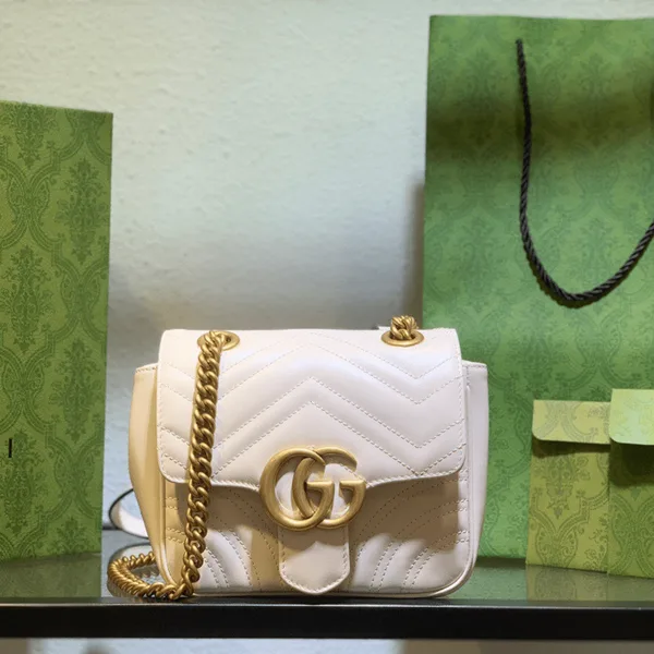 Gucci Marmont Women’s Handbag White 20 cm product photo
