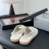 Chanel Women White Canvas Espadrille Sandals product view 3