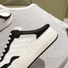 Louis Vuitton Women Black and White Sneakers — Round-Toe Low-Top Style product view 6