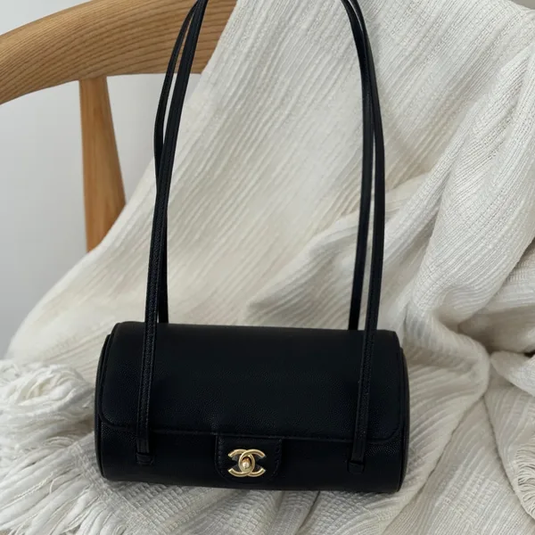 Chanel Preppy Coco Small Bowling Bag in Black product photo