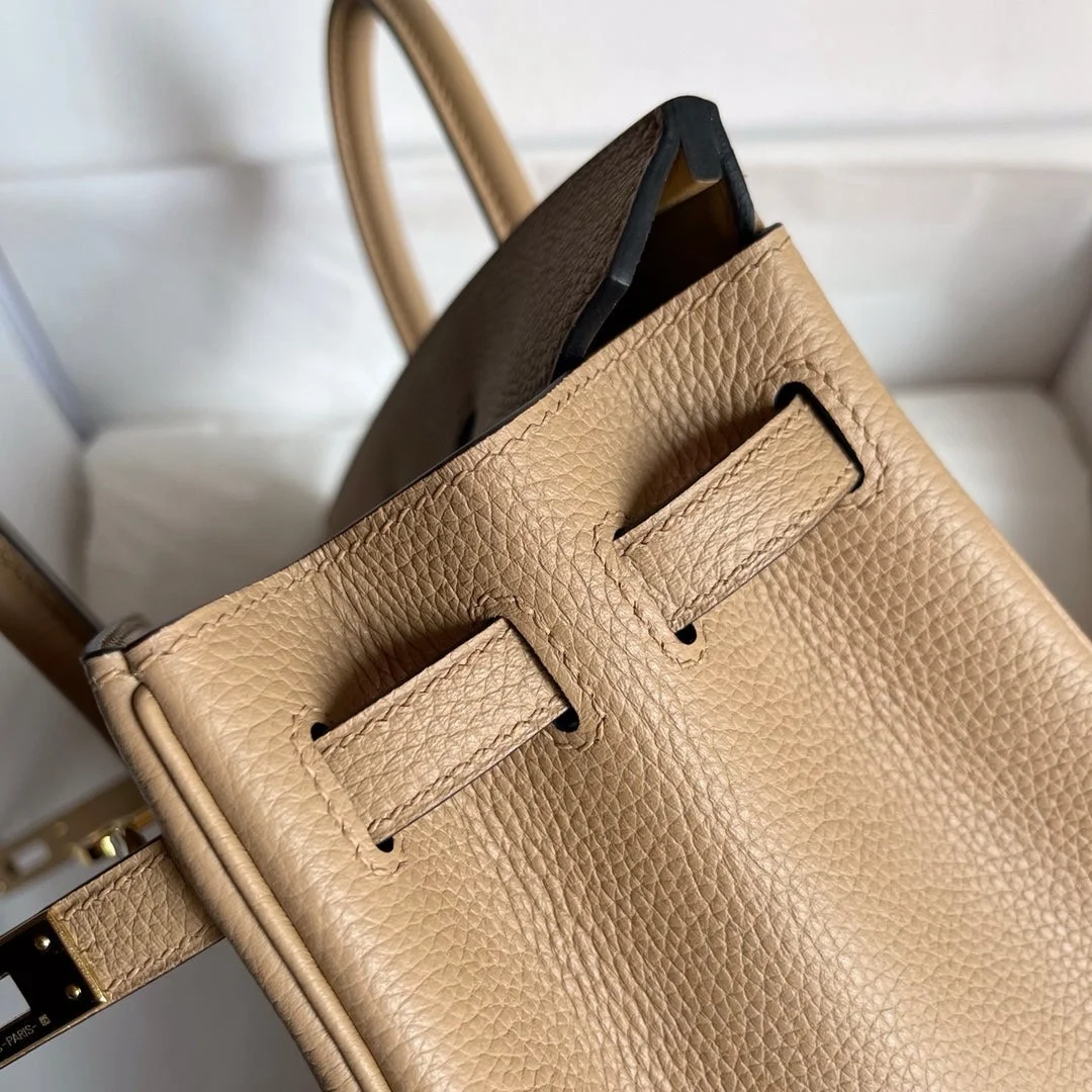Hermès Birkin Beige Togo 25 Gold Hardware Bag product view 6