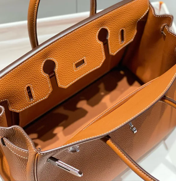 Hermès Birkin 30 Brown Togo Leather Silver Hardware Bag product view 9