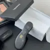 Chanel Women Black Velvet Quilted Slides product view 4