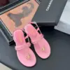 Chanel Women Pink Leather Sandals product view 6