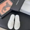 Chanel Women White Woven Leather Slides product view 1