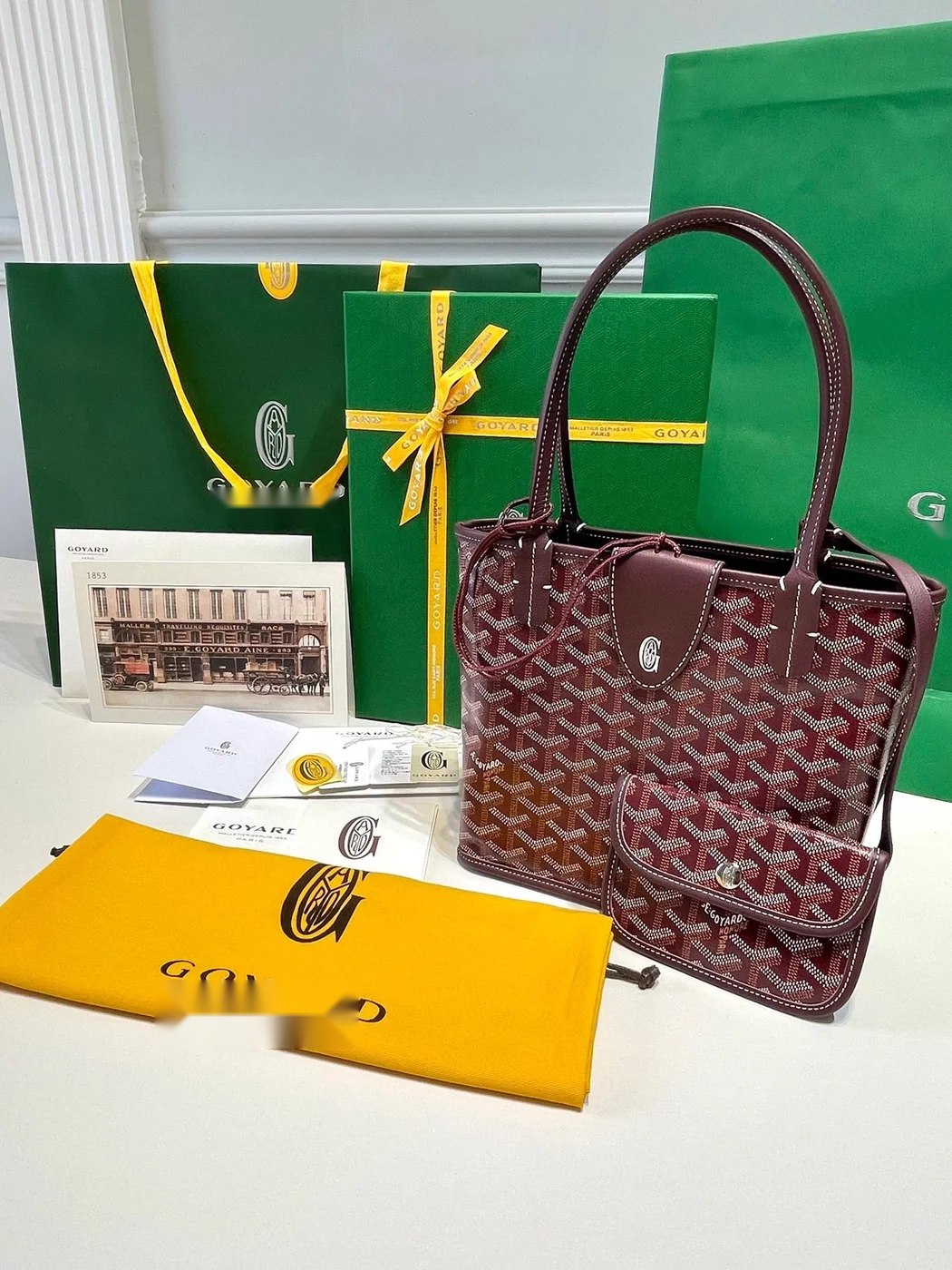 Goyard Anjou Mini in Burgundy Bag product view 1