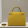 Hermès Kelly 25 Lime Fluo Yellow Epsom Gold Hardware Bag product view 5
