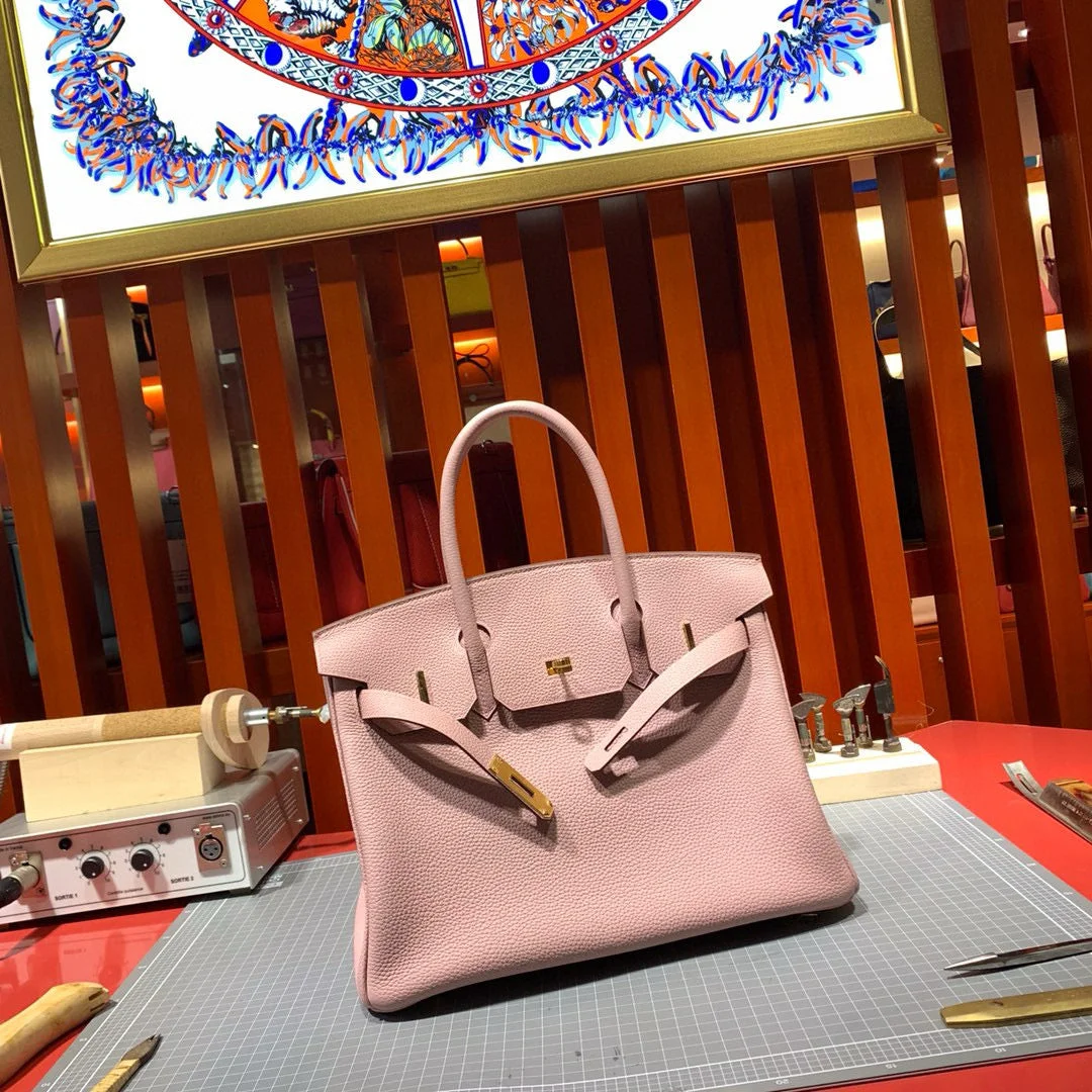 Hermès Birkin 30 cm Light Pink Togo Leather Gold Hardware Bag product view 2