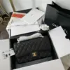 Chanel Medium Classic Handbags Cowhide Black Lock Gold 25.5 cm product view 8