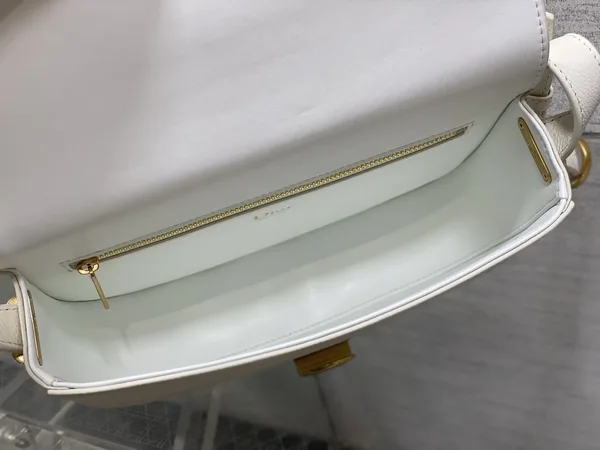 Dior Small Dior Médaillon Flap Bag in White product view 6