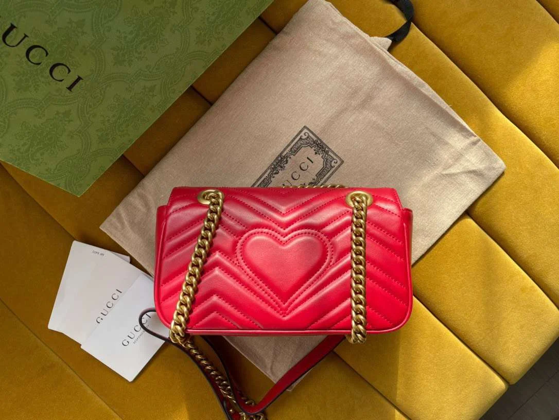 Gucci Marmont Women’s Handbag Red 22 cm product view 2