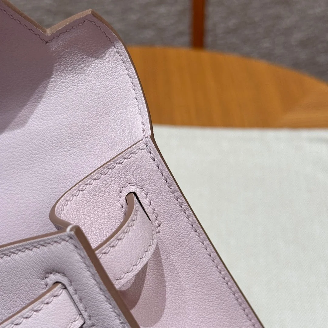 Hermès Pochette 22 In Light Pink Silver Hardware Bag product view 5